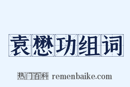 袁懋功组词是什么意思的图片